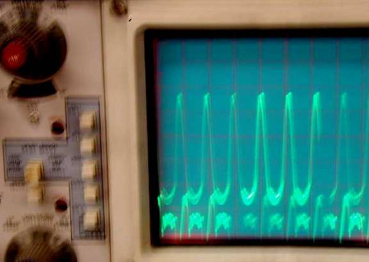 overdriven amplifier waveforms