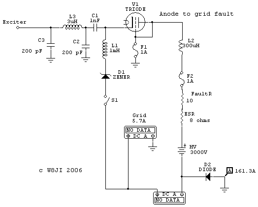 Protected amplifier for arcs